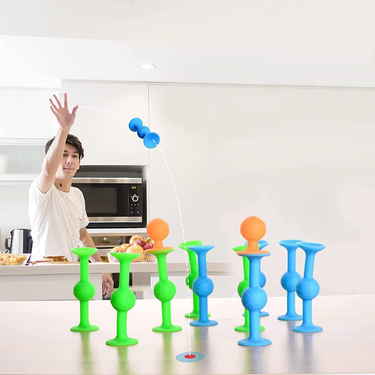 Suction Dart Poppers Set voor Veilig en Educatief Spel met 12 Onderdelen, Geschikt voor Kinderen en Volwassenen 0